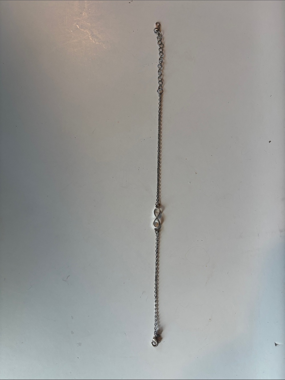 Sterling Silver Infinity Link Bracelet - Silver